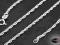 (ŁPA35/45)- łańcuszek ankierka 45cm SREBRO 925