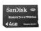 SANDISK MEMORY STICK MS PRO DUO 4GB
