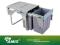 KOSZ SEGREGATOR NA ŚMIECI 450MM FRONT - CLG-606M-3