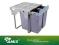 KOSZ SEGREGATOR NA ŚMIECI 600 MM - CLG-609-2 AMIX