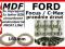 Dystanse MDF Ford Focus C-Max przednie drzwi D16