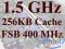 P4 1.5GHz/256KB Cache/400MHz FSB S.478 + PASTA