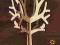 -kreatiko- OGROMNY STOJAK NA BIŻUTERIĘ DRZEWO 15cm