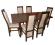 Stół prostokątny z 6 bukowymi krzesłami producent