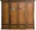 szafa czterodrzwiowa, Bawaria, drewno, fornir