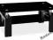 Ława szklana LISA 2 czarna lakierowana ławy stolik