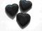 Piękne puszyste grube serca -czarne , A-23 DUŻE!
