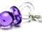 ZA168 zawieszka  charms smoczek fiolet , 00-19