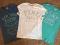 POLECAM! 3 szt T-Shirty AEROPOSTALE 8 lat z USA