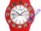 Zegarek - telefon Burg Berlin, biało-czerwony