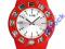 Zegarek - telefon Burg Berlin, biało-czerwony