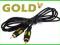 Kabel 1xRCA wt/ 1xRCA wt ( 1xChinch ) GOLD 3 m