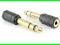 Adapter Jack 3,5mm gniazdo jack 6,3 wtyk GOLD