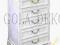 KOMODA BIAŁA___ 72G304 szafka RETRO___6 SZUFLAD__