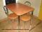 Stół kuchenny ZAOWAL 80x60cm+2 krzesła+taboret