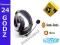 SŁUCHAWKI Z MIKROFONEM do mp3 GG SKYPE TLEN O21