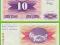 BOŚNIA 10 Dinarów 1992 P10a UNC GF