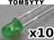 Dioda LED 3mm zielona (10 szt.) /0558-10