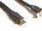 Kabel płaski HDMI 1.4 wtyk - HDMI kątowy 1m