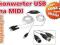 KABEL KONWERTER MIDI NA USB MIDI DIN5 INTERFEJS FV