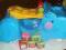 HIPCIO fisher price jeździk pchacz+klocki sensory