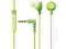 Zestaw słuchawkowy do SMARTPHONE STEREO green