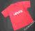 LEVIS czerwony T-SHIRT rozm 98/104