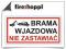 Znak piktogram BRAMA WJAZDOWA - NIE ZASTAWIAĆ