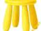 IKEA MAMMUT stołek taboret ŻÓŁTY stołeczek NOWE fv