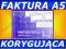 Druk Faktura Korygująca  A5 1+1 80K samokopia #052