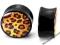 Akrylowe Plugi leopard cętki plug tunel  8mm