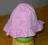 Różowy kapelusik z falbanką od 0-12 m-cy100% baweł