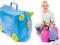 **TRUNKI WALIZKA JEŹDZIK niebieska WALIZECZKA (MJ)