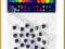 Ruchome oczy 8mm CZARNE 36szt tasiemkownia