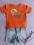 SPODENKI JEANSOWE DISNEY + T-SHIRT NEXT ROZM. 68