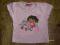 LATO Oryginalna koszulka róż Dora roz.92-98 2-3 l