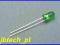 LED 5mm 200mcd ZIELONA matowa 10szt. (1192)