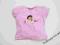 M cukierkowy róż t-shirt DORA 2-3 lata 92-98