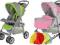WÓZKI QUATRO IMOLA Z FOLIĄ +PARASOLKA  +MOSKITIERA