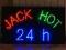 LED REKLAMA WEWNĘTRZNA JACK HOT 24h 79x46,5 SZYLD