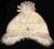 ADAMS kremowa czapka z polaru 52 cm 3 - 6 lat