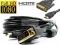 Kabel HDMI-DVI 5m Gold ekranowany 25-PIN v 1.3b