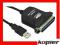 KABEL PRZEJSCIOWKA ADAPTER USB - LPT CENTRONICS