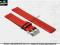 PASEK DO ZEGARKA 18 mm DILOY 327.18.4 CZERWONY