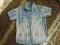 NIEBIESKA fikuśna  koszula króki rękaw rozmiar M