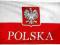 FLAGA POLSKI POLSKA duża 152 x 90 z orzełkiem EURO