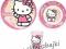 Zestaw naczyń HELLO KITTY kubek talerz miska