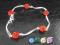BRANSOLETKA z kulkami SHAMBALLA ! SWAROVSKI!KOLORY