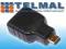 Adapter mikro micro wtyk HDMI - HDMI  gniazdo 1.4