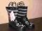 kalosze dziecięce czarne kotki rozmiar . 25